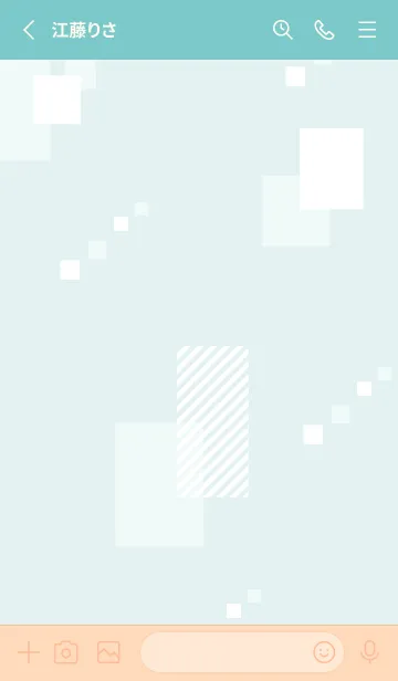 [LINE着せ替え] 白い四角3の画像2