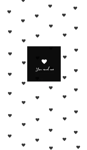 [LINE着せ替え] pattern_heart (white)の画像1