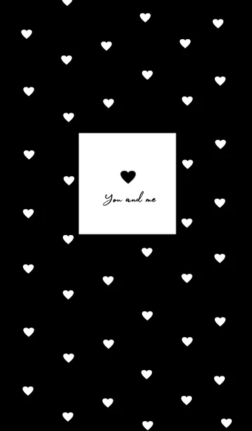 [LINE着せ替え] pattern_heart (black)の画像1