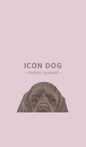 [LINE着せ替え] ICON DOG - コッカー - PASTEL PK/03の画像1