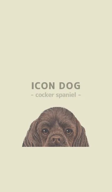 [LINE着せ替え] ICON DOG - コッカー - PASTEL YE/03の画像1