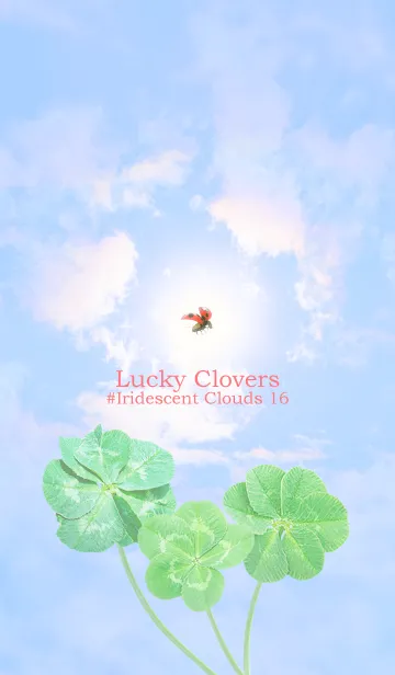 [LINE着せ替え] Lucky Clovers #Iridescent Clouds 16の画像1