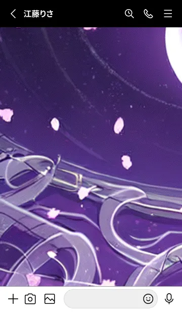 [LINE着せ替え] 月光夜桜#CE225。の画像2