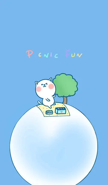 [LINE着せ替え] Picnic Fun J-Sky Blue (Bl1)の画像1