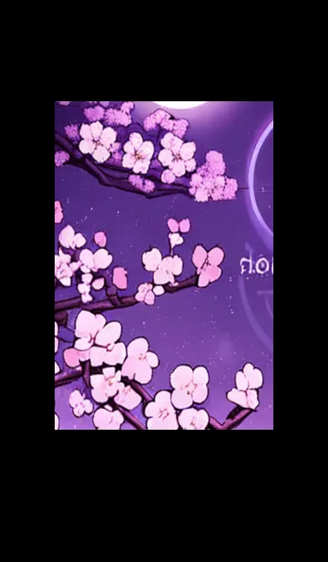 [LINE着せ替え] 月光夜桜#CE222。の画像1
