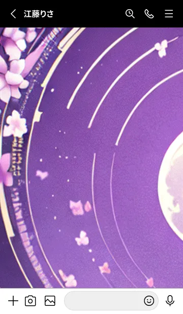 [LINE着せ替え] 月光夜桜#CE221。の画像2