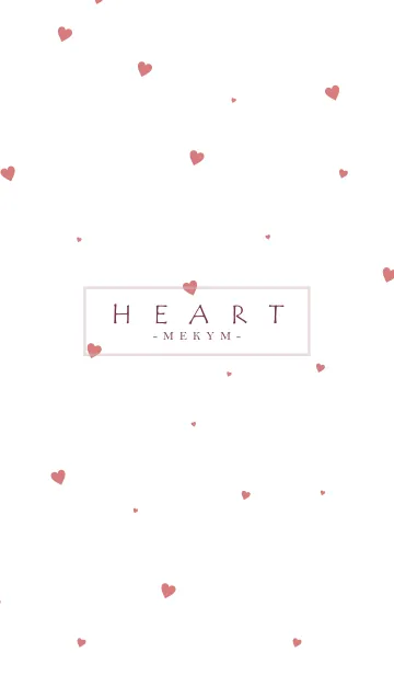 HEART RED-SIMPLE.MEKYM 18のLINE着せ替え
