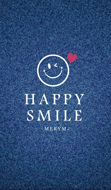 [LINE着せ替え] HAPPY SMILE DENIM HEART-MEKYM 23の画像1