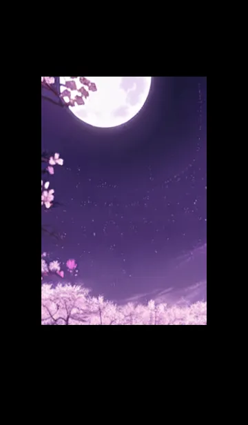 [LINE着せ替え] 月光夜桜#CE218。の画像1