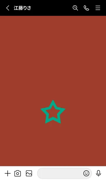 [LINE着せ替え] シンプル ロック スター 44の画像2