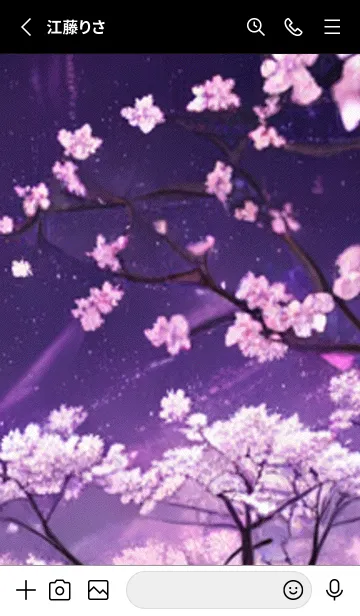 [LINE着せ替え] 月光夜桜#CE214。の画像2