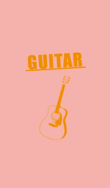 [LINE着せ替え] GUITAR COLOR 珊瑚色の画像1