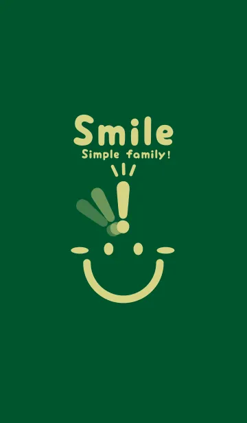 [LINE着せ替え] スマイル＆ヒラメキ 深緑の画像1
