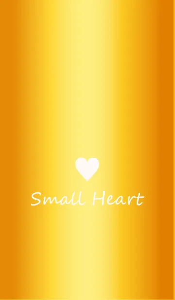 [LINE着せ替え] Small Heart *GlossyOrangeYellow 3*の画像1