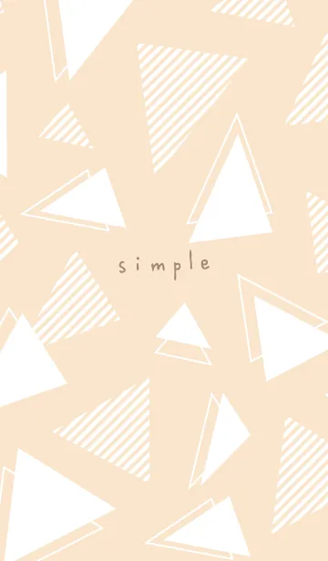 [LINE着せ替え] かわいい白三角19の画像1