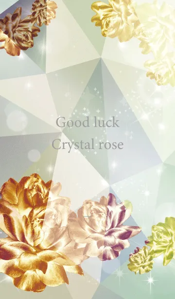 [LINE着せ替え] カーキ : 運気上昇！クリスタルローズの画像1