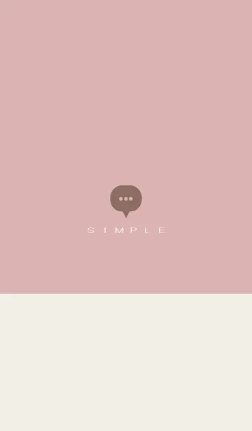 [LINE着せ替え] シンプル（beige pink)V.1429の画像1