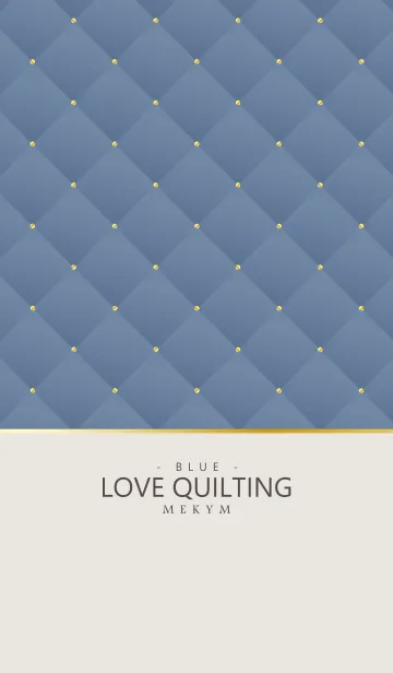 [LINE着せ替え] LOVE QUILTING DUSKY BLUE 29の画像1