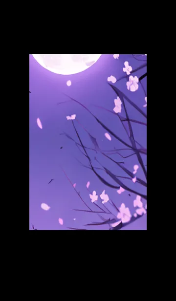 [LINE着せ替え] 月光夜桜#CG06。の画像1