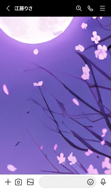 [LINE着せ替え] 月光夜桜#CG06。の画像2