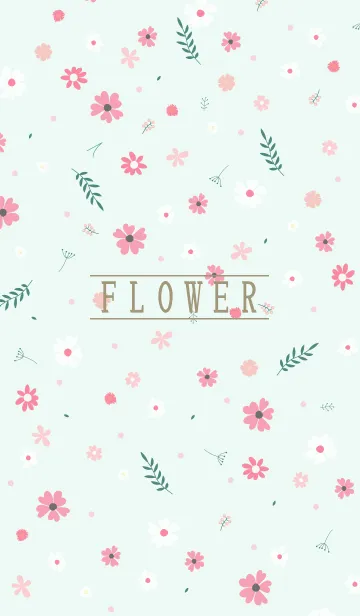 [LINE着せ替え] MANY FLOWERS GREEN 61の画像1