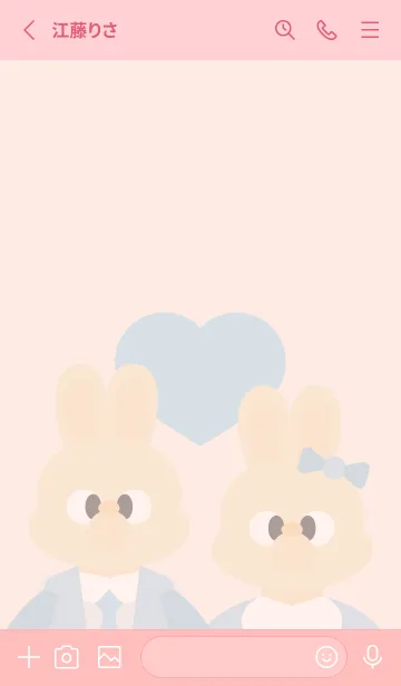 [LINE着せ替え] THE BUNNIES [Lovers Edition]の画像2