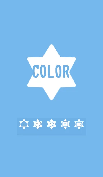 [LINE着せ替え] blue color S16の画像1