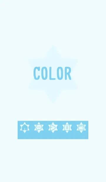 [LINE着せ替え] blue color S18の画像1