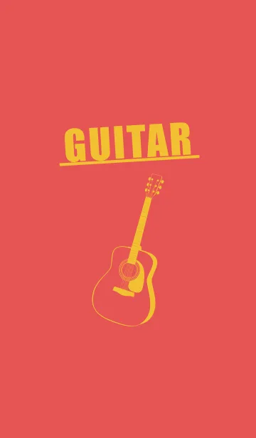 [LINE着せ替え] GUITAR COLOR オレンジバーミリオンの画像1