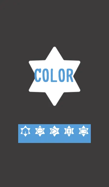 [LINE着せ替え] blue color S20の画像1