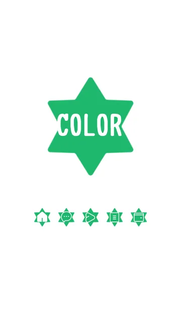 [LINE着せ替え] green color S32の画像1