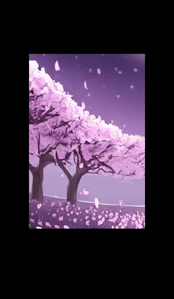 [LINE着せ替え] 月光夜桜#CI31。の画像1