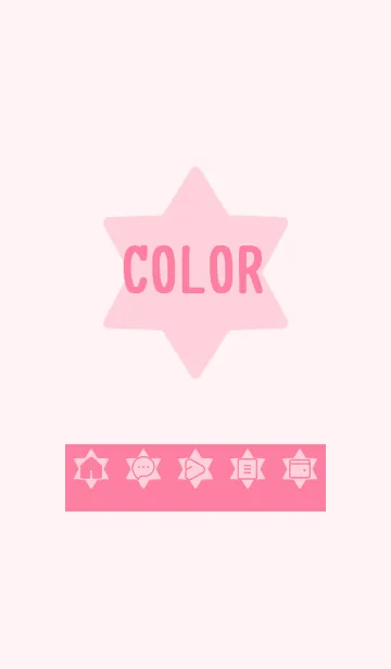 [LINE着せ替え] pink color S18の画像1