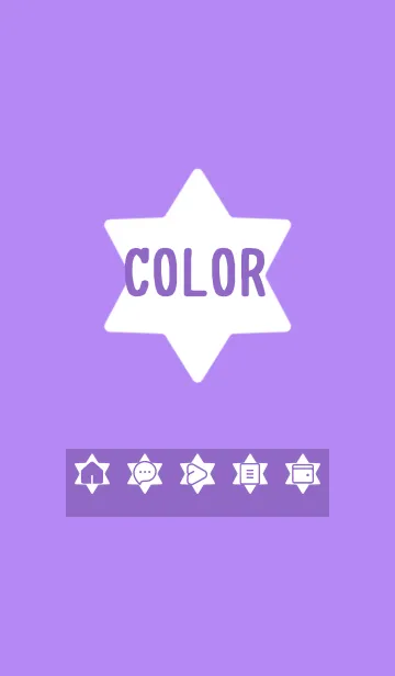 [LINE着せ替え] purple color S16の画像1