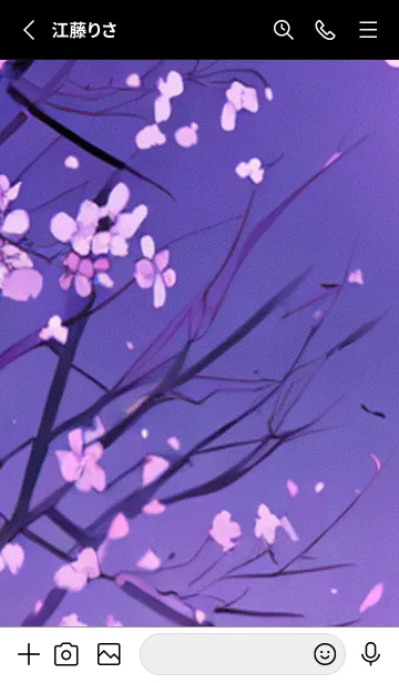 [LINE着せ替え] 月光夜桜#CG029。の画像2