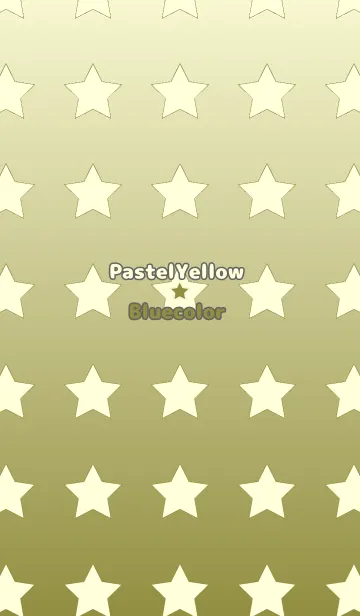 [LINE着せ替え] パステルイエロー☆鶯色/TKCJの画像1