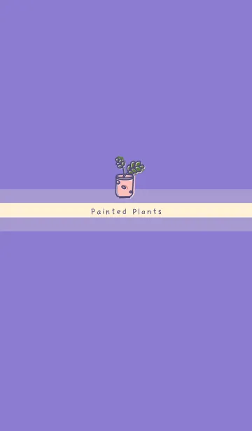 [LINE着せ替え] Painted Planting JA-Romantic Purple(Ye3)の画像1