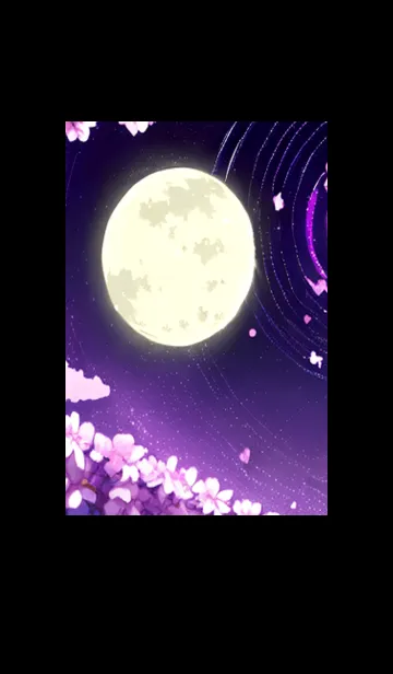 [LINE着せ替え] 月光夜桜#CG026。の画像1