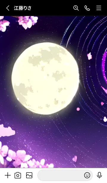 [LINE着せ替え] 月光夜桜#CG026。の画像2