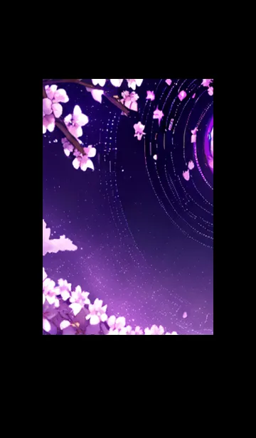 [LINE着せ替え] 月光夜桜#CG023。の画像1