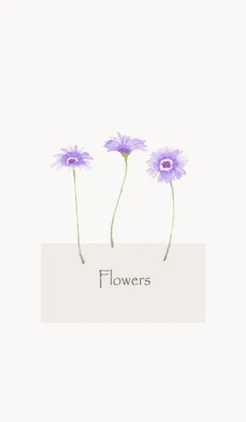 [LINE着せ替え] 心軽やかに揺れる水彩花の香り・12の画像1