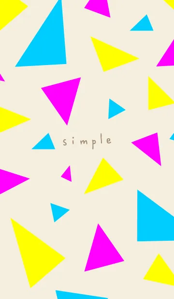 [LINE着せ替え] 3色三角19の画像1