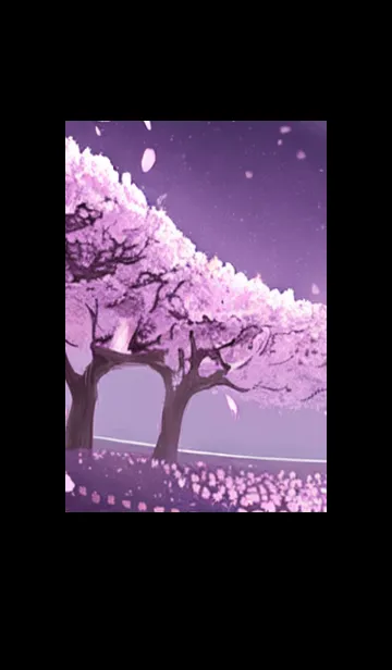 [LINE着せ替え] 月光夜桜#CI319。の画像1