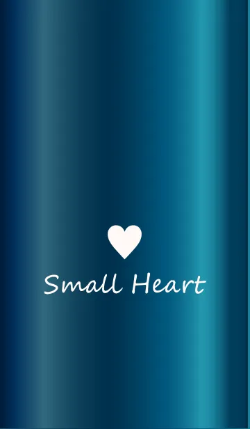 [LINE着せ替え] Small Heart *GlossyBlueGreen*の画像1