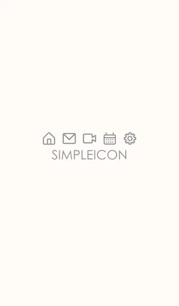 [LINE着せ替え] SIMPLE ICON -PINK BEIGE- 7の画像1