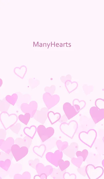[LINE着せ替え] Many Hearts-PURPLE 7の画像1
