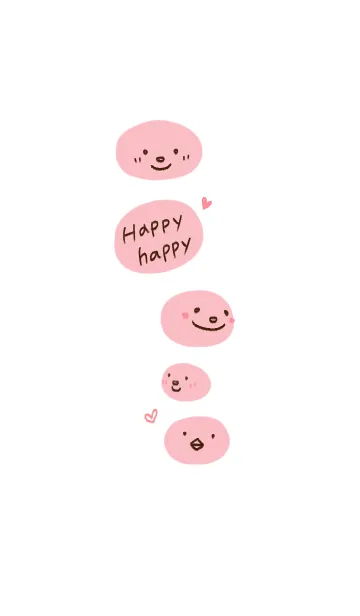 [LINE着せ替え] Happy x Happy 3の画像1