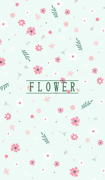 [LINE着せ替え] MANY FLOWERS GREEN 62の画像1
