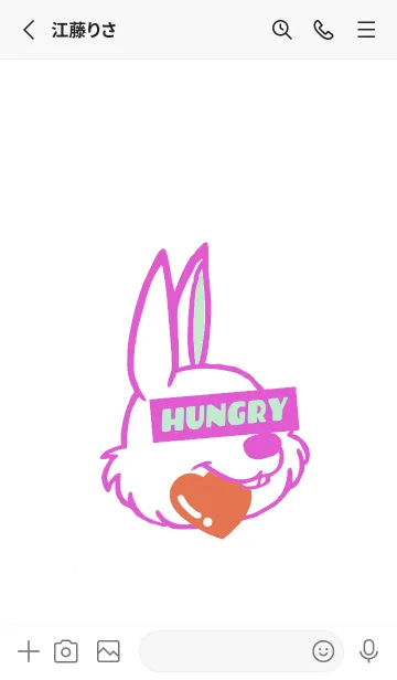 [LINE着せ替え] ハングリーラビット 306の画像2