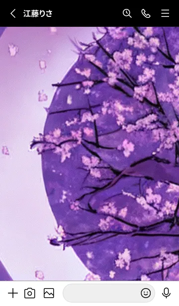 [LINE着せ替え] 月光夜桜#CG031。の画像2